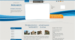 Desktop Screenshot of apartman-lopar.com