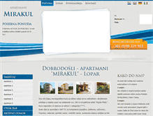 Tablet Screenshot of apartman-lopar.com